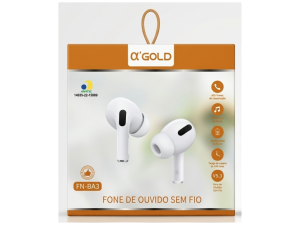 Fone de Ouvido Sem Fio 'α'GOLD FN-BA3