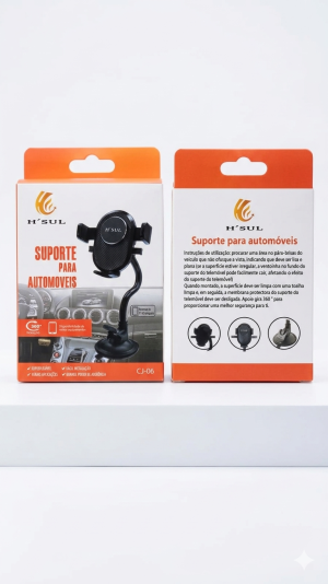 Suporte Para Automóveis H’SUL CJ-06 – Flexibilidade e Super Aderência