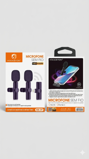 Eleve Seu Áudio: Conheça o Microfone Sem Fio Profissional H'Maston MK-09 (Sistema Duplo)