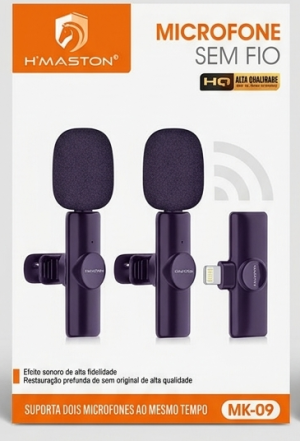 Eleve Seu Áudio: Conheça o Microfone Sem Fio Profissional H'Maston MK-09 (Sistema Duplo)