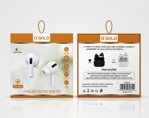 Fone de Ouvido Sem Fio 'α'GOLD FN-BA3