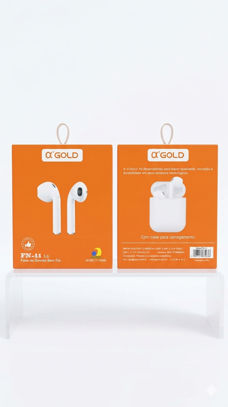 Fone de Ouvido Sem Fio α'GOLD FN-11 Bluetooth 5.0 - Imagem 2