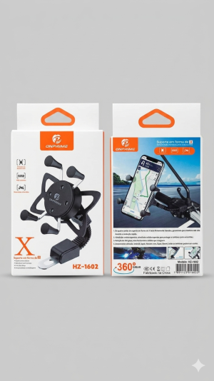 Suporte em Forma de X ONPRIME para Motocicletas e Bicicletas - Navegação Segura e Prática no Seu Trajeto