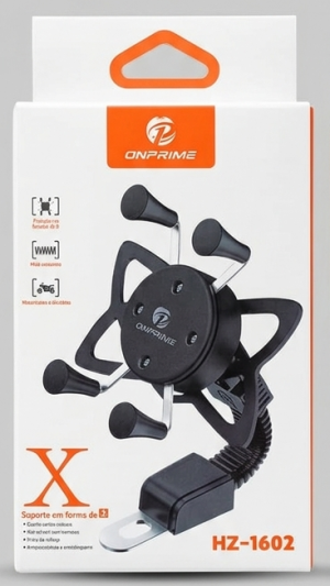 Suporte em Forma de X ONPRIME para Motocicletas e Bicicletas - Navegação Segura e Prática no Seu Trajeto