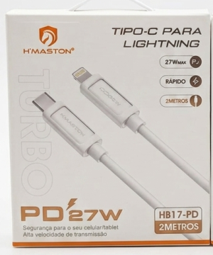 Cabo Turbo H'Maston HB17-PD | 27W Ultra Fast Charge (2 Metros)