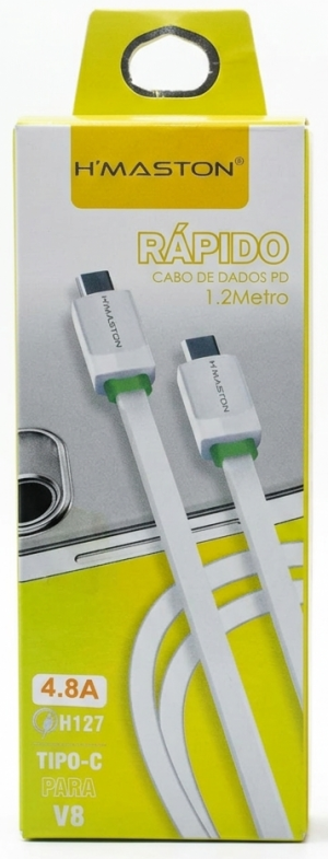 Cabo Rápido H'Maston H127 – USB-C para Micro-USB (V8) – 4.8A