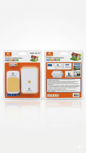 Campainha Sem Fio Digital Onprime – Design Clean e 36 Opções de Toque