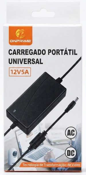 Fonte de Alimentação Universal ONPRIME 12V 5A – Potência e Versatilidade Garantidas