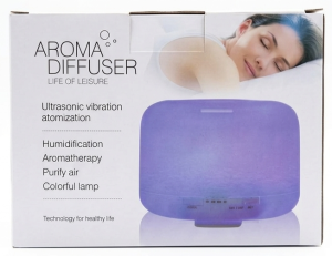 Difusor de Aroma Ultrassônico e Humidificador de 500ml: Transforme sua Casa num Refúgio de Bem-Estar!