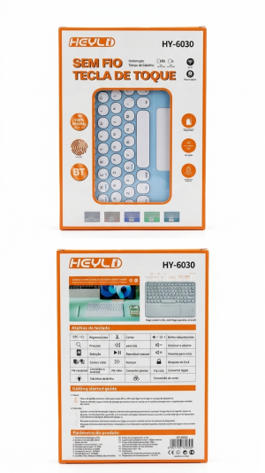 Capa Teclado Bluetooth Heyli HY-6030: Produtividade e Estilo Onde Você Estiver!