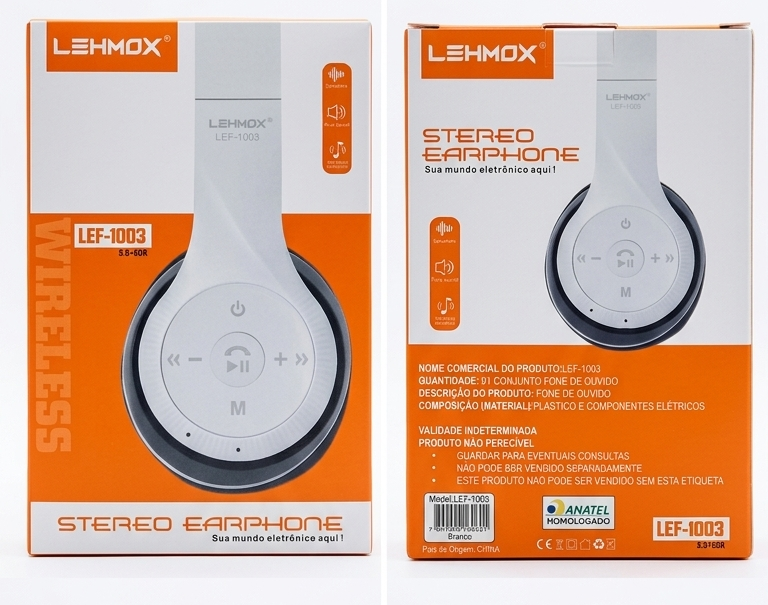 Headphone Sem Fio Pure Sound LEF-1003 – LEHMOX - Imagem 2