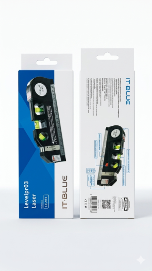 Nível Laser Multiuso IT-BLUE LE-972 – Alinhamento Profissional com Facilidade e Precisão