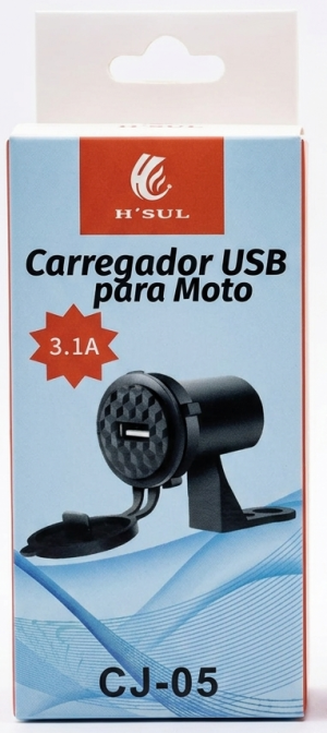 Carregador USB para Moto H'Sul CJ-05: Energia e Praticidade em Suas Viagens!