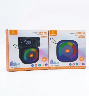 Caixa de Som Bluetooth HEYLI HSJ-100: Som Vibrante e Estilo Onde Você Estiver!