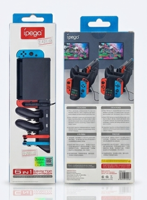 Base de Carregamento Multifuncional 6 em 1 Ípega – Para Nintendo Switch e Joy-Cons