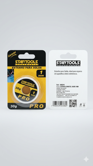 Estanho para Solda Startools PRO 1mm 30g – Alta Precisão e Qualidade