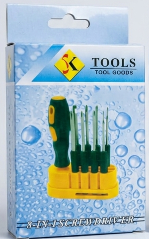 Jogo de Chaves Intercambiáveis 8 em 1 SK Tools – Praticidade e Versatilidade em Suas Mãos
