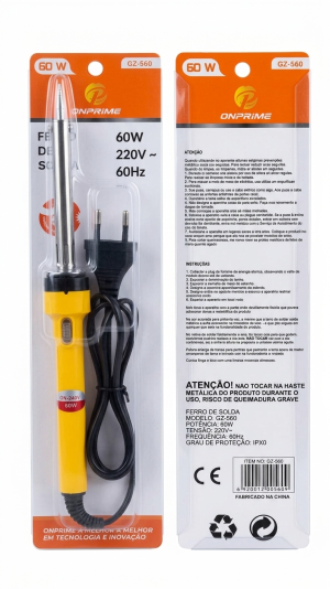 Ferro de Solda OnPrime 60W 220V – Modelo GZ-560 | Alta Performance para Eletrônica