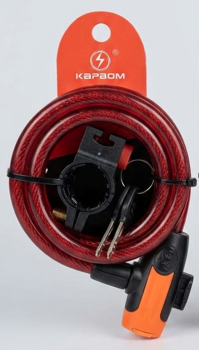 Cadeado de Cabo Espiral KAPBOM 1200mm (KA-5711) – Segurança e Praticidade para o Seu Patrimônio