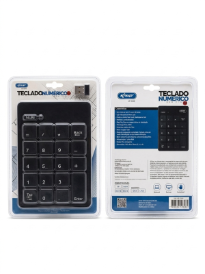 Teclado Numérico Sem Fio 2.4GHz – Knup KP-2038