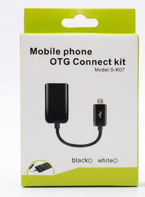 Cabo Adaptador Kit Conectar OTG para Celular V8 (Micro USB) – Model: S-K07