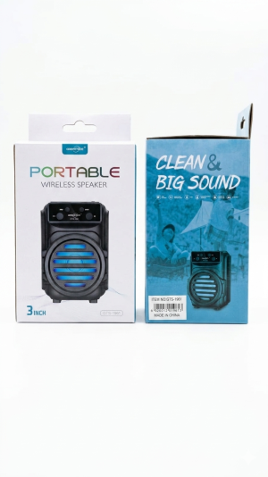 Caixa de Som Portátil Wireless GTS-1961 – Bluetooth – 3 Polegadas
