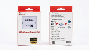 Mini Conversor de Vídeo VGA para HDMI com Áudio Ketchup - Up Scaler 1080p Full HD