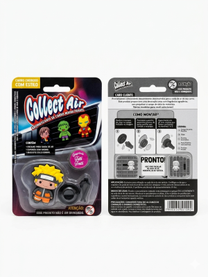 Aromatizante de Carro Collect Air - Mascote Colecionável (Fragrância Tutti Frutti)