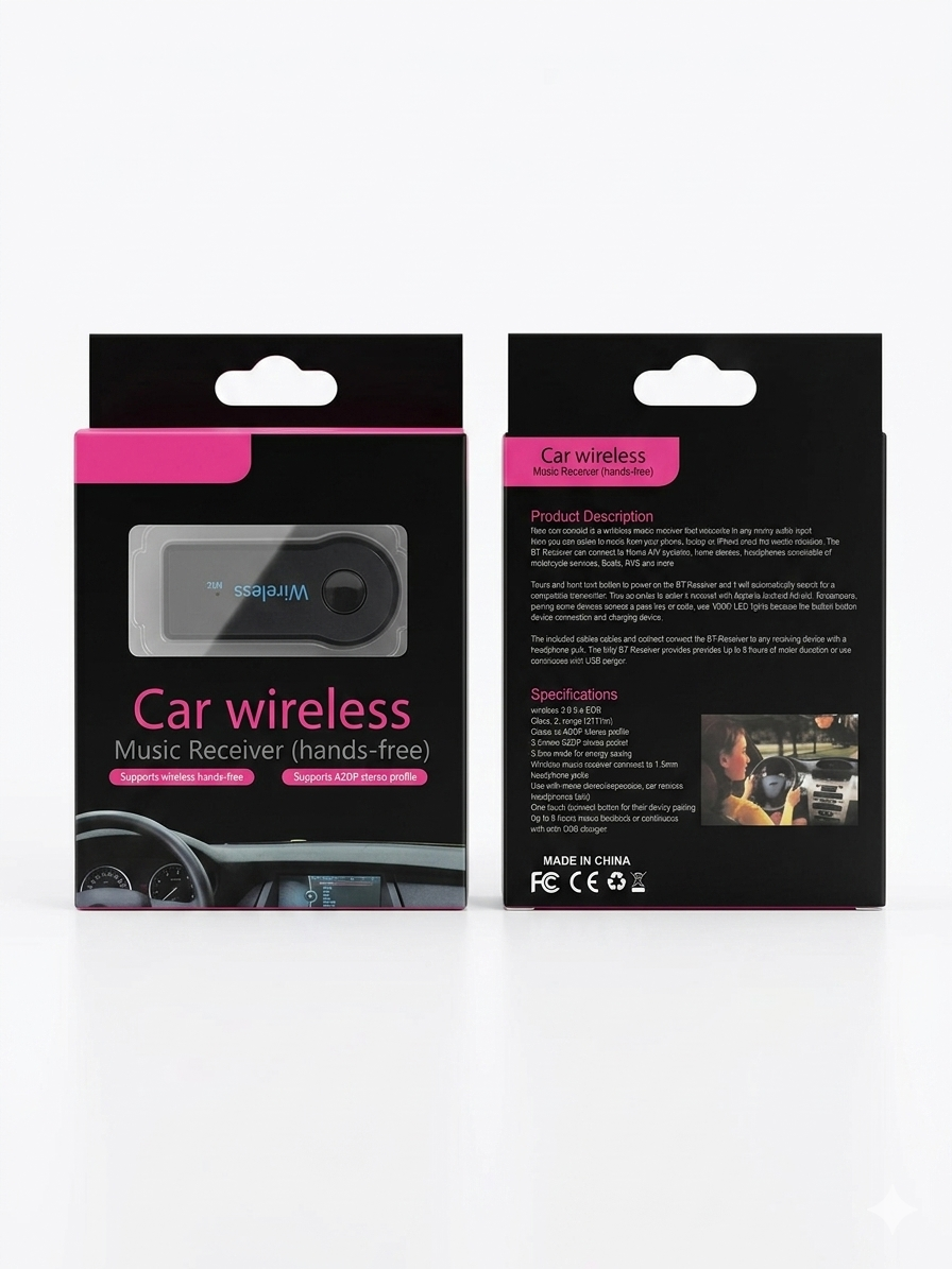 Receptor de Áudio Car Wireless Music Receiver (Hands-Free) - Imagem 2