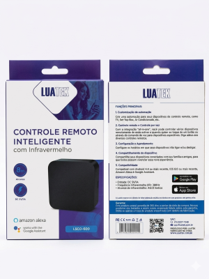 Controle Remoto Inteligente Wi-Fi com Infravermelho – Luatek LSCO-600