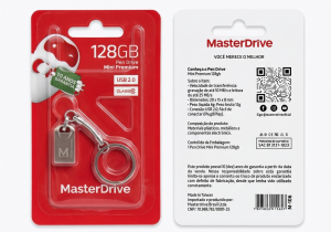 Pen Drive MasterDrive 128GB Mini Premium: Liberte o Poder do Armazenamento no Seu Bolso!