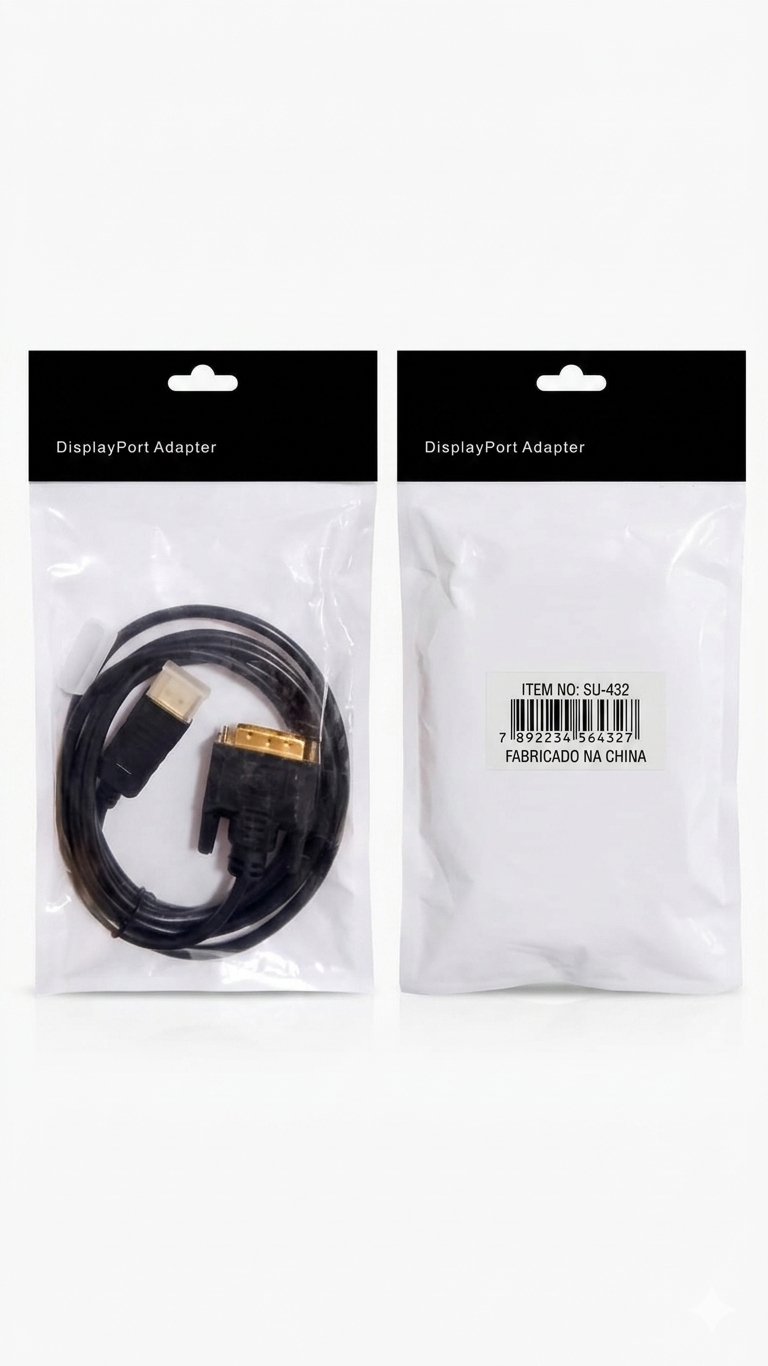 Cabo Adaptador DisplayPort para DVI (Model SU-432) - Imagem 2
