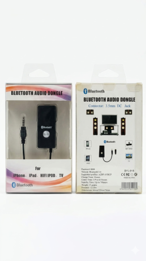 Receptor Adaptador de Áudio Bluetooth Dongle P2 (Model BYL-918)