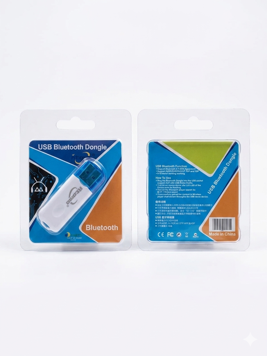 Receptor e Adaptador de Áudio Bluetooth USB Dongle - Imagem 2