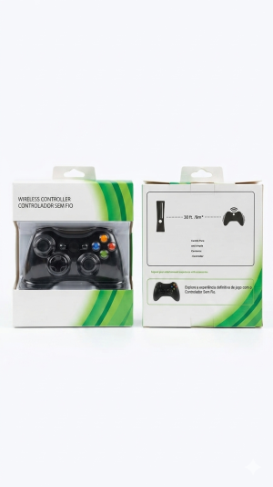 Controle Sem Fio para Xbox 360 e PC – Alta Precisão e Ergonomia