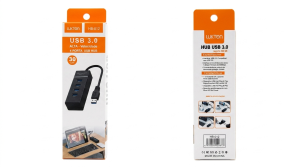 Hub USB 3.0 Lukton HB-012 – 4 Portas de Alta Velocidade (5Gbps)