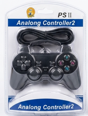 Controle Analógico para PS2 (PlayStation 2) – DualShock – Preto