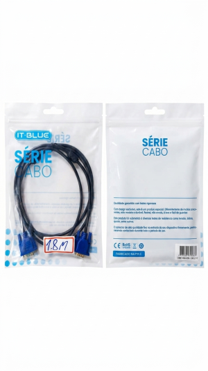 Cabo VGA para VGA 1.8 Metros IT-BLUE Série Cabo (LE-12)