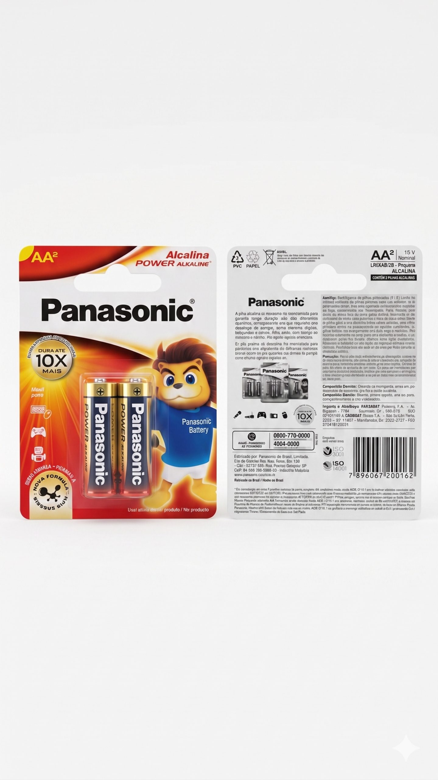 Pilha Alcalina AA Panasonic Power – Blister com 2 Unidades - Imagem 2