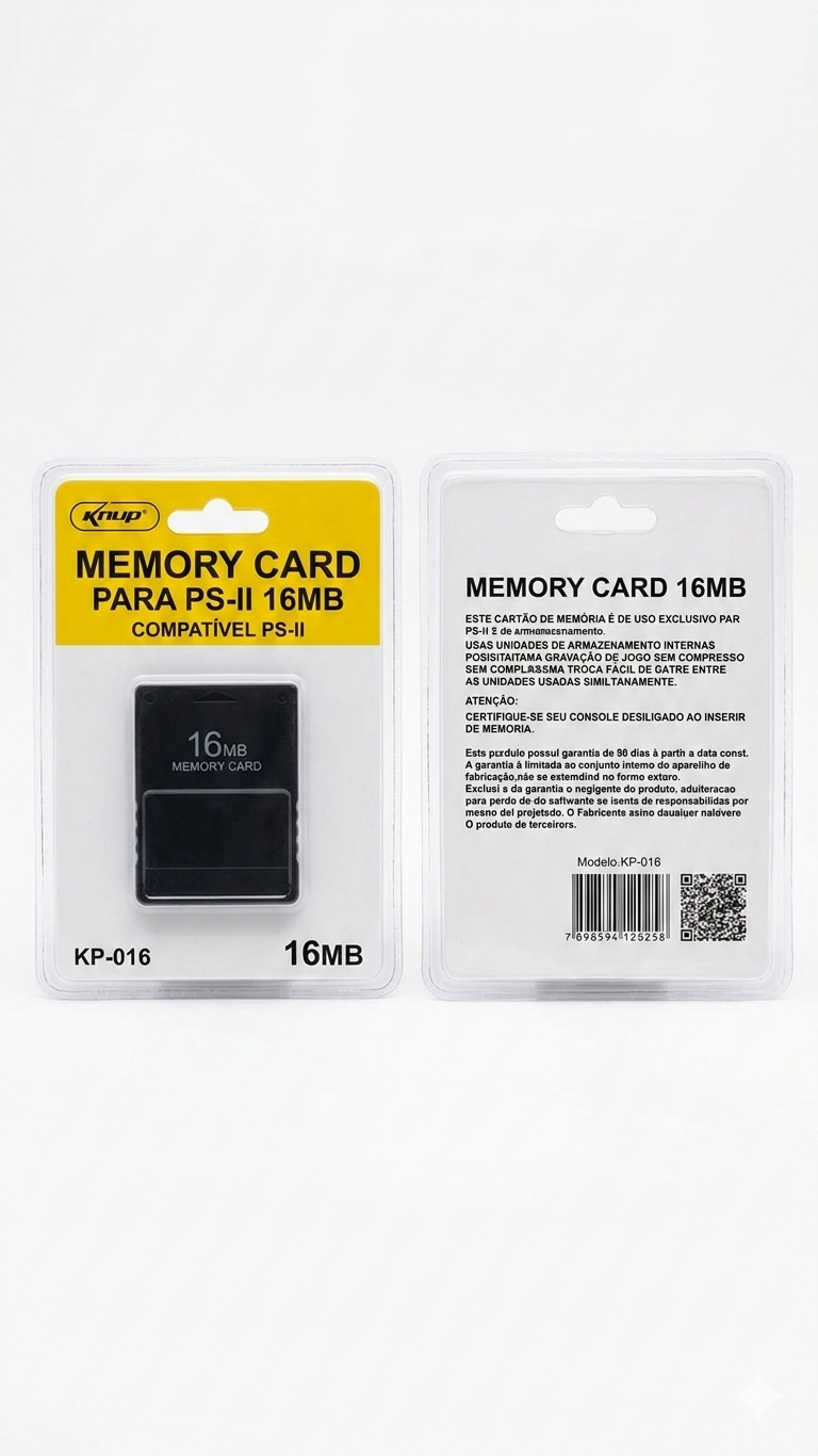 Memory Card para PlayStation 2 (PS2) 16MB Knup KP-016 - Imagem 2