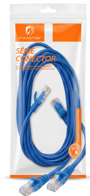 Cabo de Rede Internet RJ45 Cat5e H'maston – 3 Metros