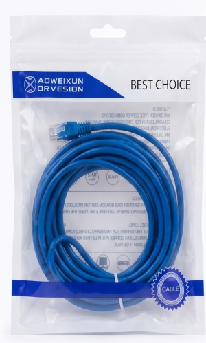 Cabo de Rede de Internet RJ45 Cat5e Montado – Alta Velocidade 5M