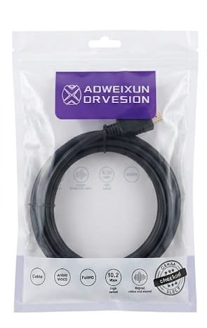 Cabo HDMI de Alta Velocidade Full HD 1080p – 3 Metros