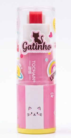 Borracha e Apontador 2 em 1 Fofo com Estampa de Gatinho – Tochain