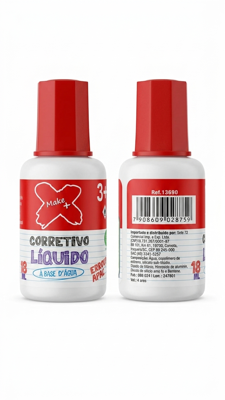 Corretivo Líquido à Base d'Água Make+ (18ml) - Imagem 2