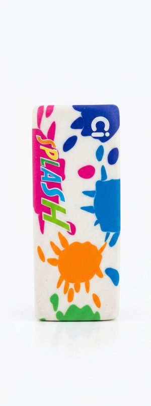 Borracha Escolar CiS Splash Estampada Colorida