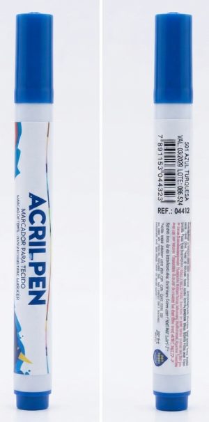 Marcador para Tecido Acrilpen – Azul Turquesa (501)