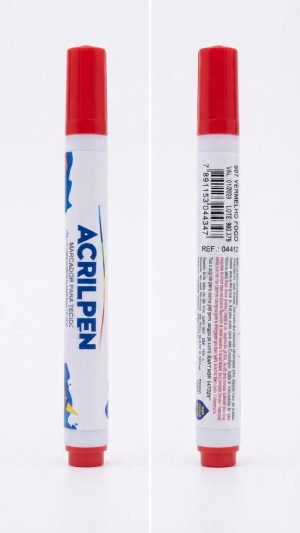 Marcador para Tecido Acrilpen – Vermelho Fogo (507)
