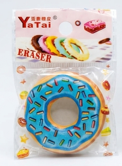 Borracha Escolar Fofa Formato Donut / Rosquinha - YaTai