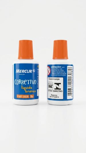 Corretivo Líquido Branco à Base d'Água Mercur (18ml)